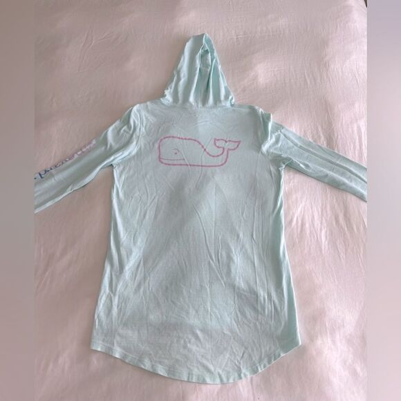 Vineyard vines aqua hoodie shirt size S - Picture 2 of 5